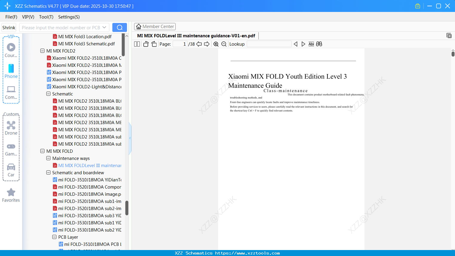 Xiaomi MI MIX FOLDLevel III Maintenance Guidance-V01-en